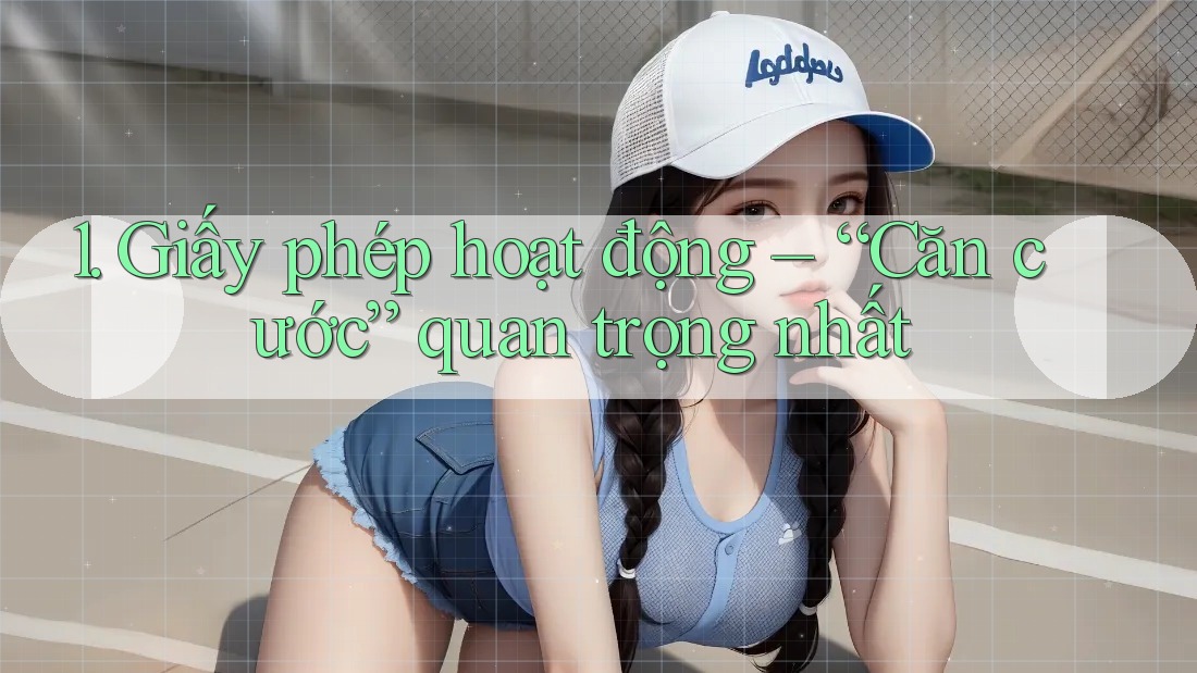 1. Giấy phép hoạt động – “Căn cước” quan trọng nhất 1. Giấy phép hoạt động – “Căn cước” quan trọng nhất