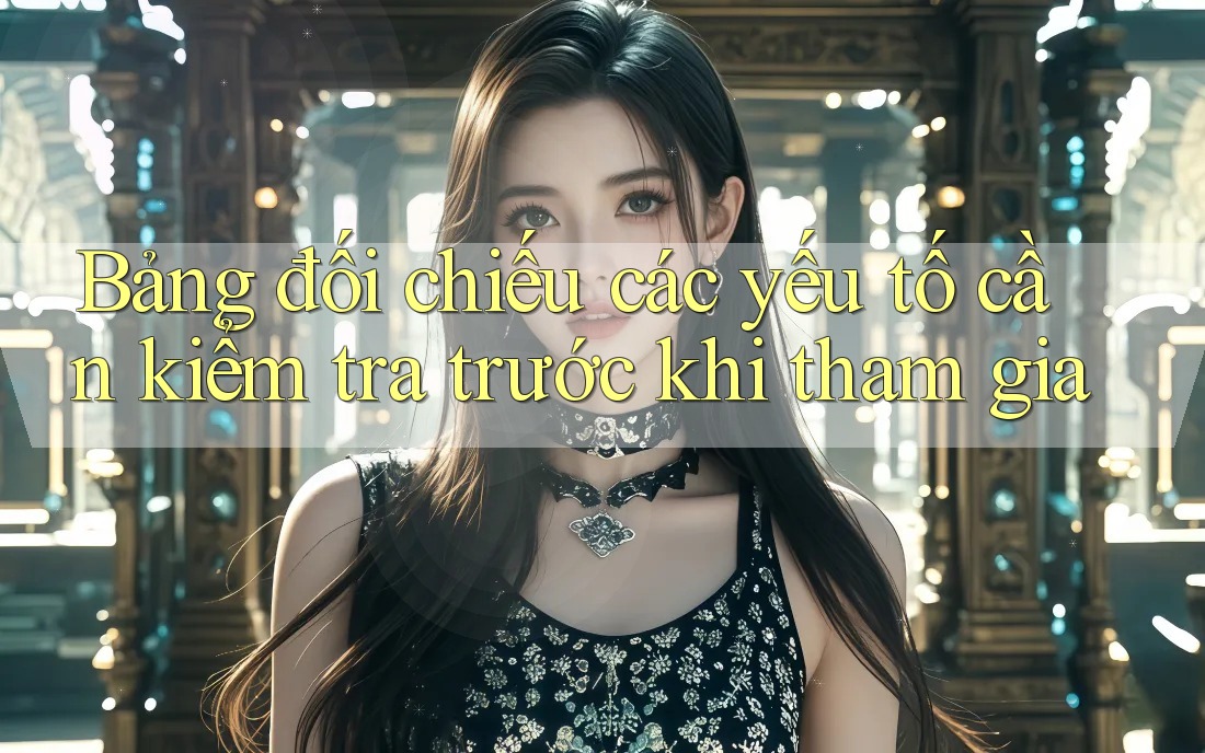 Bảng đối chiếu các yếu tố cần kiểm tra trước khi tham gia