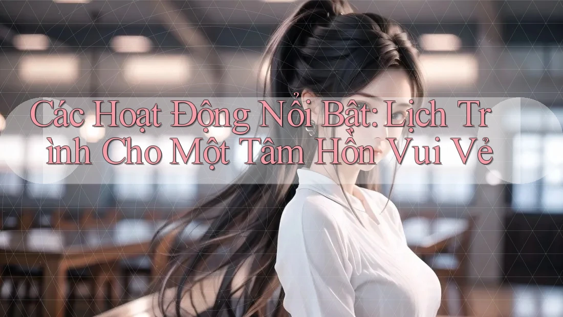 Các Hoạt Động Nổi Bật: Lịch Trình Cho Một Tâm Hồn Vui Vẻ