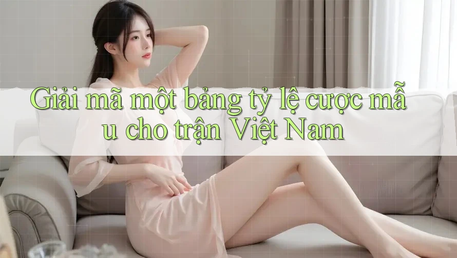 Giải mã một bảng tỷ lệ cược mẫu cho trận Việt Nam