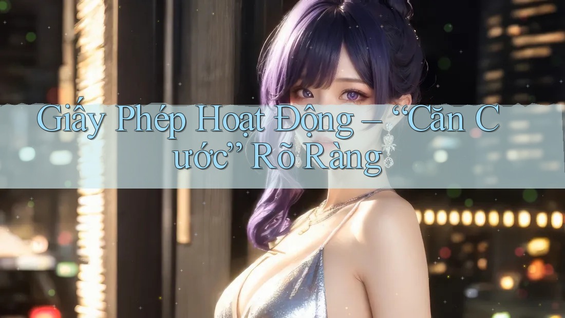 Giấy Phép Hoạt Động – “Căn Cước” Rõ Ràng