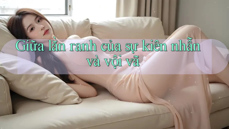 Giữa lằn ranh của sự kiên nhẫn và vội vã Giữa lằn ranh của sự kiên nhẫn và vội vã