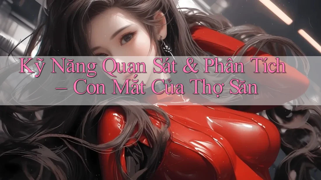 Kỹ Năng Quan Sát & Phân Tích – Con Mắt Của Thợ Săn Kỹ Năng Quan Sát & Phân Tích – Con Mắt Của Thợ Săn