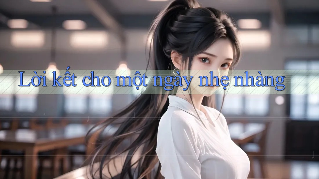 Lời kết cho một ngày nhẹ nhàng Lời kết cho một ngày nhẹ nhàng