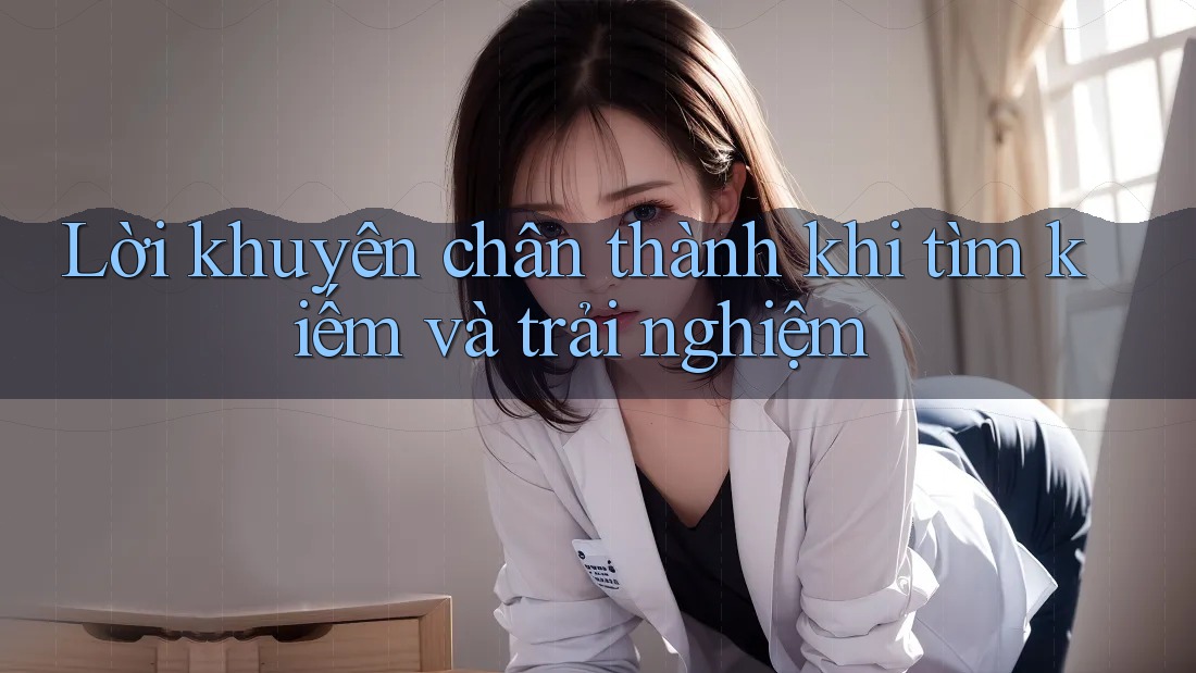 Lời khuyên chân thành khi tìm kiếm và trải nghiệm