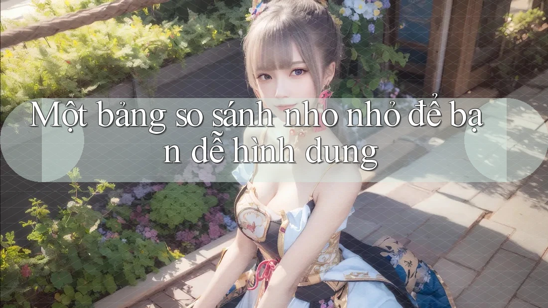 Một bảng so sánh nho nhỏ để bạn dễ hình dung Một bảng so sánh nho nhỏ để bạn dễ hình dung