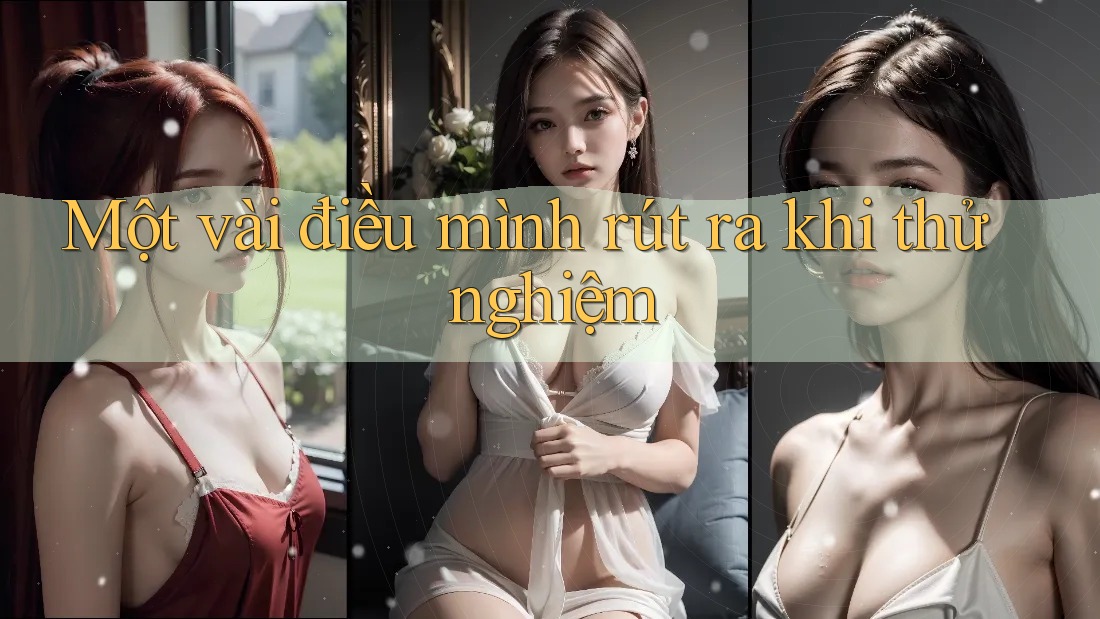Một vài điều mình rút ra khi thử nghiệm Một vài điều mình rút ra khi thử nghiệm