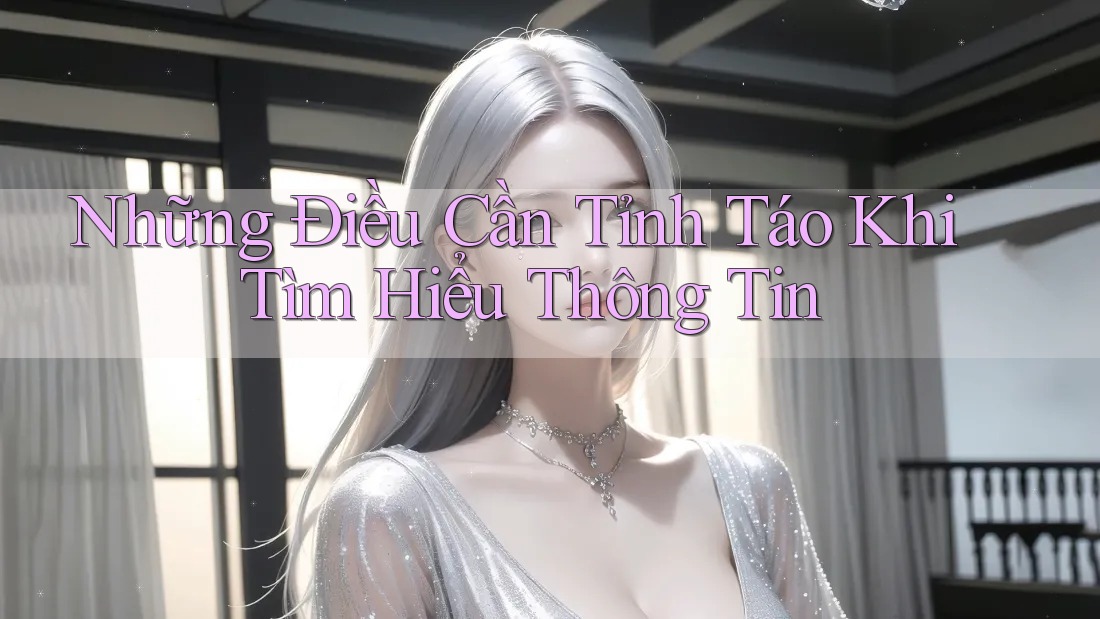 Những Điều Cần Tỉnh Táo Khi Tìm Hiểu Thông Tin