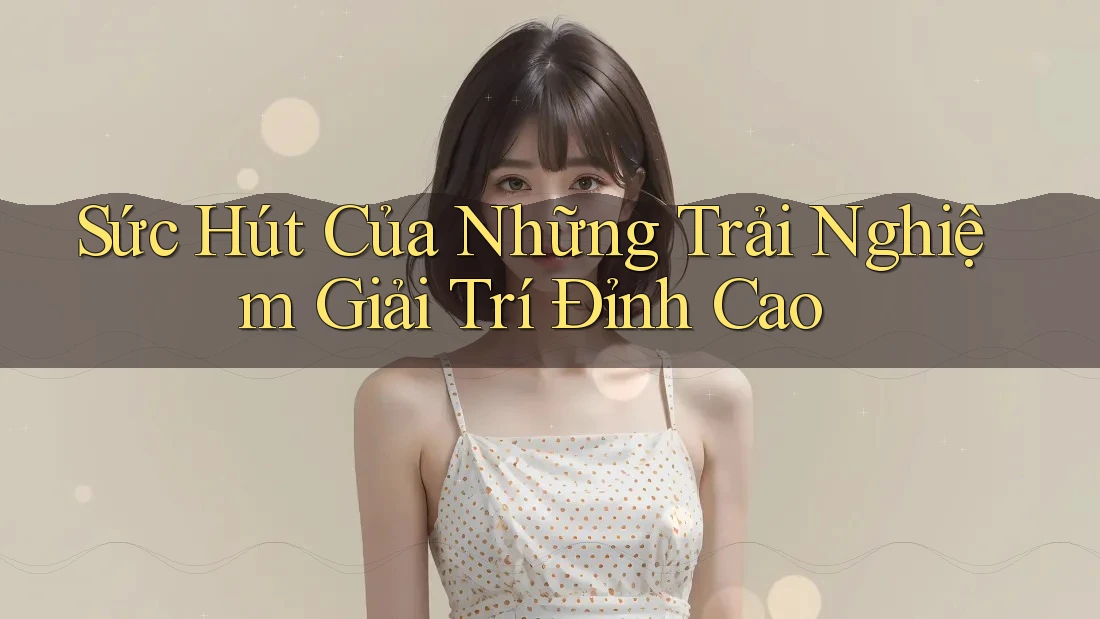 Sức Hút Của Những Trải Nghiệm Giải Trí Đỉnh Cao
