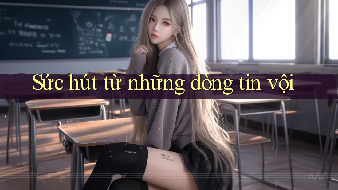 Sức hút từ những dòng tin vội