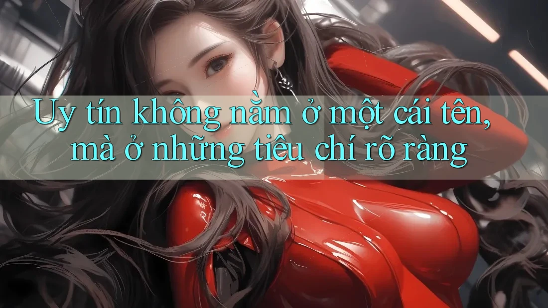 Uy tín không nằm ở một cái tên, mà ở những tiêu chí rõ ràng